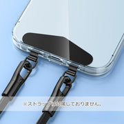 ストラップホルダー プレート 2口 2つ穴 スマホストラップ 薄型 Dカン  ネックストラップ ショルダーストラップ ハンドストラップ 金属製 シンプル 丈夫 頑丈