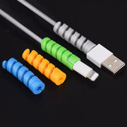 ケーブル保護カバー 5個セット ケーブルプロテクター ケーブルカバー シリコン ケーブルガード 断線対策 充電ケーブル USBケーブル コード保護 折れ防止