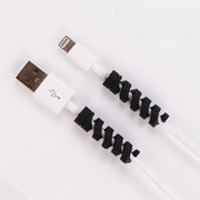 ケーブル保護カバー 5個セット ケーブルプロテクター ケーブルカバー シリコン ケーブルガード 断線対策 充電ケーブル USBケーブル コード保護 折れ防止