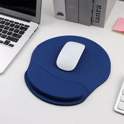マウスパッド リストレスト付き 一体型 クッション 手首クッション 手首サポート パソコン用品 PC用品 無地 単色 ブラック 黒 シンプル カラバリ豊富