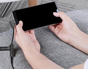 変換アダプター 変換ケーブル 2in1 TypeーC イヤホンジャック 3.5mm タイプC 同時 充電 音楽再生 スマホ android iPhone スマートフォン アクセサリー 便利 ブラック シルバー ゴールド ピンク レッド