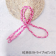 ネックストラップ ショルダーストラップ スマホストラップ 肩紐 ネックホルダー スマホアクセサリー 首掛け ロング 三つ編み 落下防止 紛失防止 スマートフォン かわいい おしゃれ カジュアル カラバリ豊富