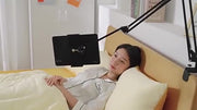スマホスタンド スマホホルダー ロングアーム スマートフォン タブレット 伸縮 折りたたみ 調節可能 固定 寝ながら 勉強 読書 ゲーム 鑑賞 会議 便利
