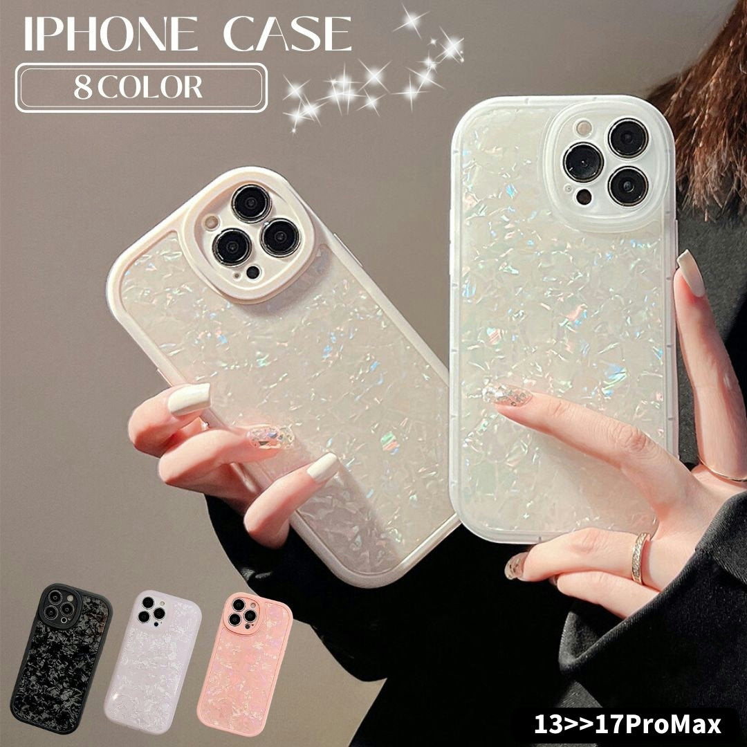 iPhone用ケース スマホケース 汎用型ケース クリアケース 傷防止 汚れ防止 シェル ホログラム風 オーロラ シンプル キラキラ 華やか 上品 お洒落 iPhone用カバー スマホカバー スマートフォンケース アイフォンケース プチギフト 贈り物