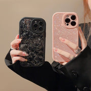 iPhone用ケース スマホケース 汎用型ケース クリアケース 傷防止 汚れ防止 シェル ホログラム風 オーロラ シンプル キラキラ 華やか 上品 お洒落 iPhone用カバー スマホカバー スマートフォンケース アイフォンケース プチギフト 贈り物