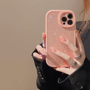 iPhone用ケース スマホケース 汎用型ケース クリアケース 傷防止 汚れ防止 シェル ホログラム風 オーロラ シンプル キラキラ 華やか 上品 お洒落 iPhone用カバー スマホカバー スマートフォンケース アイフォンケース プチギフト 贈り物