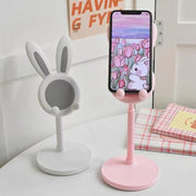 スマホスタンド スマートフォンスタンド うさぎ うさ耳 縦置き 横置き 高さ調整可能 iPhone Android 携帯 タブレット かわいい