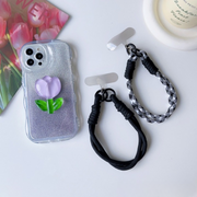 スマホストラップ ハンドストラップ ロープ バイカラー ドット カラフル ビビットカラー 手首 派手 目立つ カジュアル カラバリ豊富 かわいい かっこいい おしゃれ スマートフォン iPhone 女子 女性 男子 男性 学生