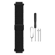 スマートウォッチバンド スマートウォッチベルト ジュニア キッズ 子供 女の子 男の子 XiaomiMiRabbit用 16mm 20mm バネ棒2本+バネ棒外し+SIMピン付き 洗える 編み込み 調節可能 マグネット 磁石 おしゃれ シンプル 交換 取り替え 付け替え