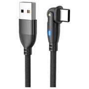 USBケーブル Type-C Micro TYPE-B microB 180度回転式 1m 高速充電対応 充電ケーブル データ転送 ライト スマートフォン Android 角度 便利アイテム おしゃれ マイクロUSB タブレット スマホ ケーブル 便利グッズ