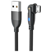 USBケーブル Type-C Micro TYPE-B microB 180度回転式 1m 高速充電対応 充電ケーブル データ転送 ライト スマートフォン Android 角度 便利アイテム おしゃれ マイクロUSB タブレット スマホ ケーブル 便利グッズ