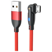 USBケーブル Type-C Micro TYPE-B microB 180度回転式 1m 高速充電対応 充電ケーブル データ転送 ライト スマートフォン Android 角度 便利アイテム おしゃれ マイクロUSB タブレット スマホ ケーブル 便利グッズ