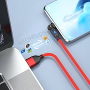 USBケーブル Type-C Micro TYPE-B microB 180度回転式 1m 高速充電対応 充電ケーブル データ転送 ライト スマートフォン Android 角度 便利アイテム おしゃれ マイクロUSB タブレット スマホ ケーブル 便利グッズ