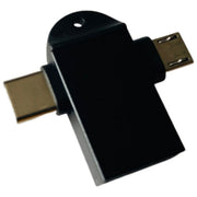 OTGケーブル ストラップ付き 2in1 MicroUSB／Type-C to USB変換アダプター USB3.0 充電 通信 データ転送 スマホ タブレット