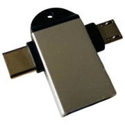 OTGケーブル ストラップ付き 2in1 MicroUSB／Type-C to USB変換アダプター USB3.0 充電 通信 データ転送 スマホ タブレット