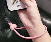 スマホストラップ ハンドストラップ リストストラップ 手首 紛失 落下防止 カメラ デジカメ キーホルダー ハート型アジャスター付き