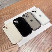 スマホケース スマホカバー  iPhone 13 13Pro 13ProMax 13mini 14 15 16 plus ウェーブ 波型 持ちやすい 透明 中身が見える アイフォン 携帯ケース 保護ケース 背面保護 傷防止 おしゃれ かわいい アイホン メンズ レディース