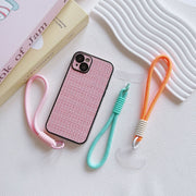 スマホストラップ プレート付き ハンドストラップ リストストラップ 手首掛け 携帯ストラップ 落下防止 ストラップホルダー 挟むだけ 紛失防止 丸紐 シンプル カジュアル スマホアクセサリー