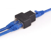 LANケーブルコネクタ 延長コネクタ 単品 RJ45 LANケーブル 中継 2分岐 二股 プラグ メス パソコン周辺機器 PCケーブル