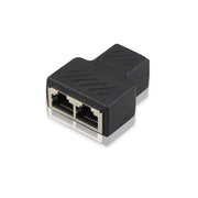 LANケーブルコネクタ 延長コネクタ 単品 RJ45 LANケーブル 中継 2分岐 二股 プラグ メス パソコン周辺機器 PCケーブル