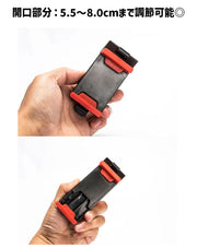スマホホルダー 車載 ハンドル用 携帯ホルダー ケータイホルダー 単品 1個 車内 車用品 車内収納 カーアクセサリー サイズ調節可能 カーナビ 自動車 取り付け簡単 シンプル 便利