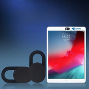 ウェブカメラカバー 同色2枚セット 楕円形 スライド式 目隠し スマホ PC パソコン iPad タブレット インカメラ レンズ保護 セキュリティ保護 粘着テープ スマホ周辺機器 便利 ウェブ会議 オンライン 盗撮防止 セキュリティ耐先 汚れ防止 カメラ隠し シンプル 白 黒 ホワイト ブラック