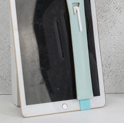 タブレット用ペンホルダー ペンケース iPad用 iPadPro用 タッチペンホルダー タッチペンケース 手帳用 タブレット用アクセサリー アップルペンシル スタイラス用 おしゃれ かっこいい シンプル スタイリッシュ ゴムバンド 黒 茶 青 灰 ピンク オフホワイト