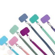 ネックストラップ スマホストラップ 単品 1個 160cm スマホアクセサリー 首掛け 落下防止 紛失防止 紐 簡単装着 挟むだけ シンプル 便利 お洒落