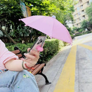スマホ専用傘 スマホ傘 サンシェード 傘 スマートフォンアクセサリー 日除け 日差し対策 反射防止 遮光 防水 スマホスタンド ユニーク 面白い かわいい 持ち運び