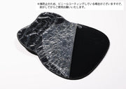 マウスパッド リストレスト付き 一体型 クッション ハンドレスト 手首クッション 手首置き 手首サポート 滑り止め ソフト ラウンド型 シンプル 無地 単色 ブラック 黒