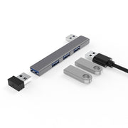 USBハブ USBポート 4in1 4ポート type-c USB3.0 USB2.0 直角 PCアクセサリー コネクター 増設 多機能 マウス キーボード プリンター 充電 薄型 コンパクト ノートPC パソコン Macbook Windows