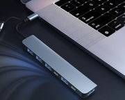 USBハブ HUB USB TYPE-C ケーブル パソコン 携帯 スマホ 転送 データ 拡張 周辺機器 パソコングッズ シンプル 増設