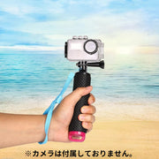 GoPro用自撮り棒 セルカ棒 ハンドグリップ ゴープロ用 ストラップ付き シンプル 持ち運び 持ち歩き 自撮り 自分撮り 撮影 カメラアクセサリー
