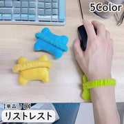 リストレスト 単品 1個 バンド付き PC パソコン マウス マウスクッション ふわふわ 柔らかい シンプル 無地 かわいい おしゃれ 痛み軽減 負担軽減 デスクワーク テレワーク 便利