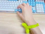 リストレスト 単品 1個 バンド付き PC パソコン マウス マウスクッション ふわふわ 柔らかい シンプル 無地 かわいい おしゃれ 痛み軽減 負担軽減 デスクワーク テレワーク 便利