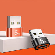 Type-C to USB 変換アダプタ 変換コネクタ 充電 データ転送 パソコン スマホ タブレット イヤホン 持ち運び コンパクト 変換 アダプタ コネクタ