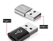 変換アダプター USB3.0 2.0 USB-A オス to USB-C Type-C メス OTG 充電 高速データ転送 携帯