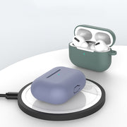 AirPodsPro用 エアーポッズプロ用 ケース カバー シリコン カラビナ ソフト 柔らかい 耐衝撃 イヤホン収納 キズ防止