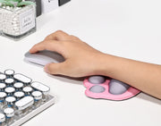 リストレスト マウス用 手首 クッション パッド サポート シリコン 滑り止め パソコン周辺機器 PC用品 猫の手 肉球 ぷにぷに やわらかい かわいい