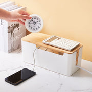 ケーブルボックス 収納 ケーブル コンセントボックス コードケース 配線 すっきり 整理 整頓 ウッド ナチュラル 蓋つき コード収納 かわいい おしゃれ 配線隠し 電源タップボックス タップ収納ボックス 収納ボックス フタ付き コンセント収納 コード隠し