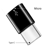 変換アダプター 単品 1個 Micro USB2.0 to Type-C Android コネクタ 充電 データ転送 スマートフォン 携帯 タブレット 小型 ミニ ブラック ホワイト