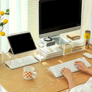 キーボードスタンド キーボード台 傾斜 斜め 角度 アクリル 透明 クリア オフィス デスク PC アクセサリー 便利