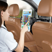車載ホルダー スマホホルダー タブレットホルダー 車用 後部座席用 ヘッドレスト取り付け 車内 伸縮アーム 360度回転 iPad タブレット スマホスタンド スマートフォンホルダー カー用品 カーアクセサリー ドライブ 長距離移動 旅行 動画鑑賞