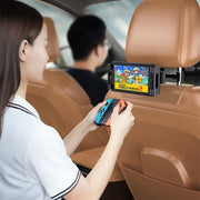 車載ホルダー スマホホルダー タブレットホルダー 車用 後部座席用 ヘッドレスト取り付け 車内 伸縮アーム 360度回転 iPad タブレット スマホスタンド スマートフォンホルダー カー用品 カーアクセサリー ドライブ 長距離移動 旅行 動画鑑賞
