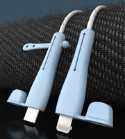 ケーブルカバー ケーブルプロテクター 断線防止 キャップ付き  iPhone用 Android用 Lightning用 TypeC用 USB フタ付き まとめる 電器 充電ケーブル 保護カバー シリコンカバーシンプル かわいい おしゃれ スマホ スマートフォン