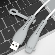 ケーブルカバー ケーブルプロテクター 断線防止 キャップ付き  iPhone用 Android用 Lightning用 TypeC用 USB フタ付き まとめる 電器 充電ケーブル 保護カバー シリコンカバーシンプル かわいい おしゃれ スマホ スマートフォン