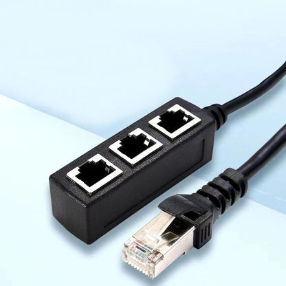 RJ45 イーサネットスプリッター ネットワークスプリッター LANケーブル延長コネクター アダプター オス1メス3 商品画像2
