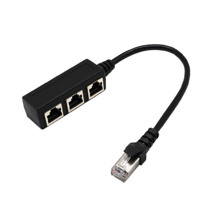 RJ45 イーサネットスプリッター ネットワークスプリッター LANケーブル延長コネクター アダプター オス1メス3 商品画像3