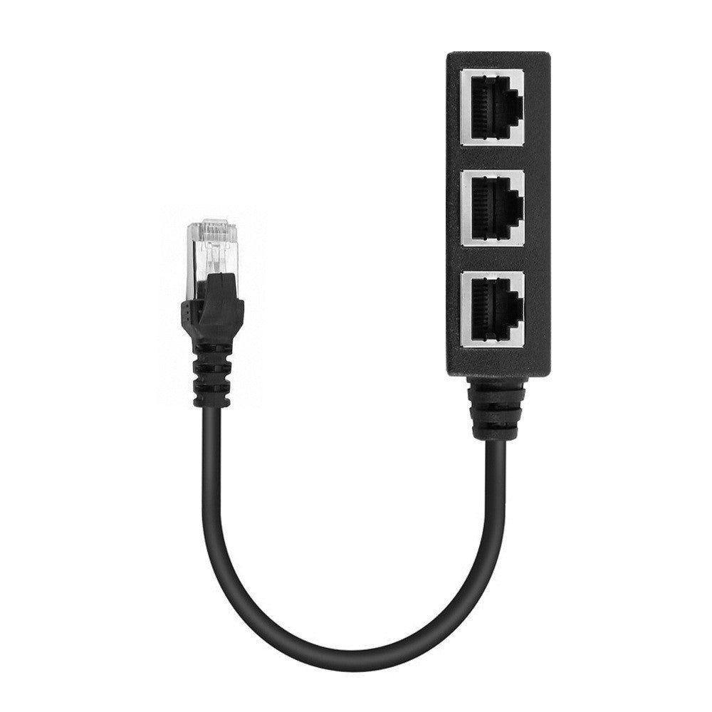 RJ45 イーサネットスプリッター ネットワークスプリッター LANケーブル延長コネクター アダプター オス1メス3 商品画像4