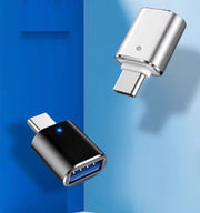 変換アダプター Type-C USB 3.0 コネクタ タイプC 充電 データ転送 アクセサリー パソコン PC スマートフォン 携帯 タブレット アンドロイド スマホ モバイル OTGアダプター PCアクセサリー シンプル 便利グッズ コンパクト 黒 銀色 金色